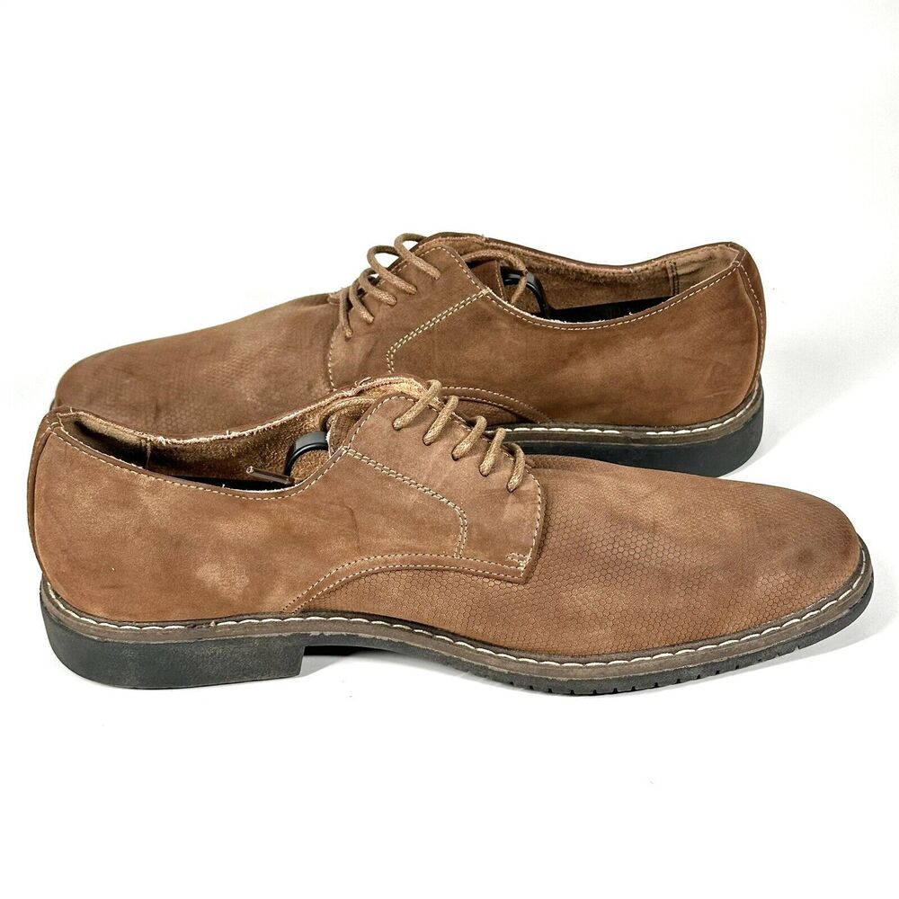 Men's Freeman Dress Shoes Milton Brown Memory Foam Oxford Tie Up Size 9.5M - Picture 7 of 15